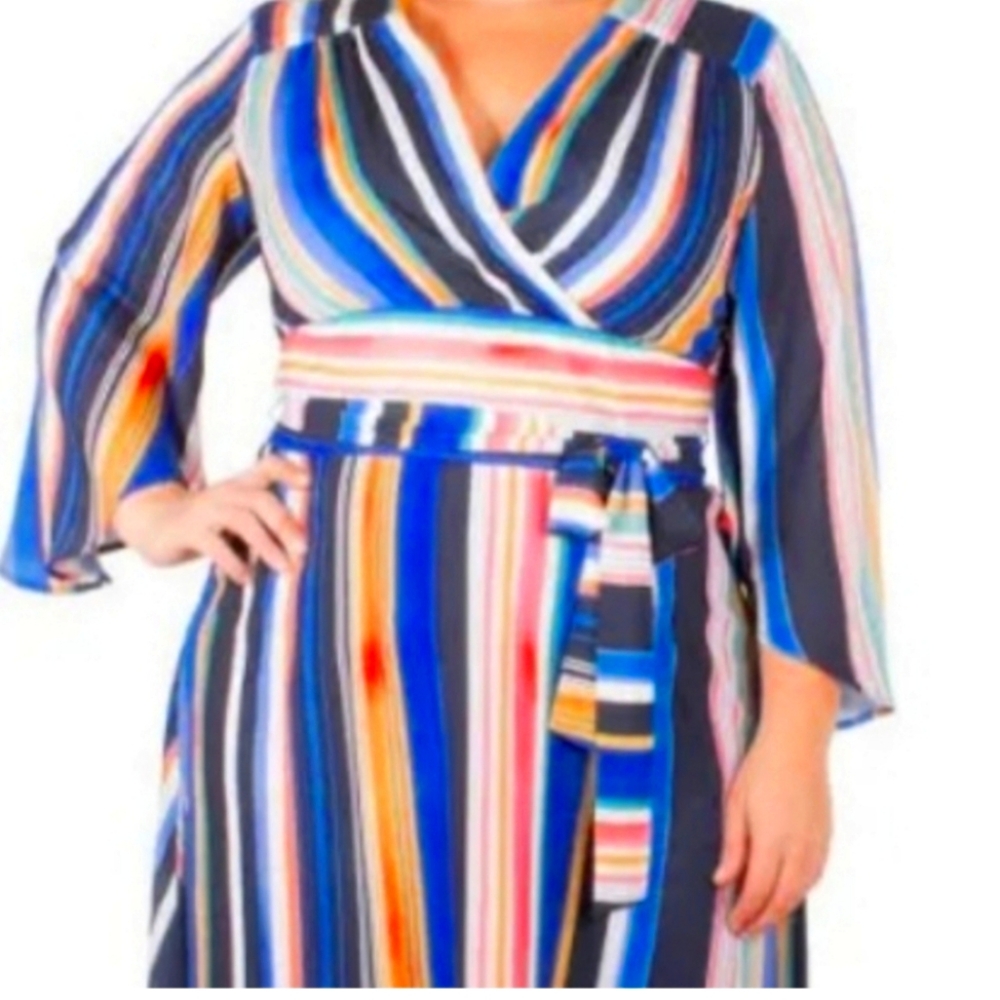 NY Collection Stripe Dress